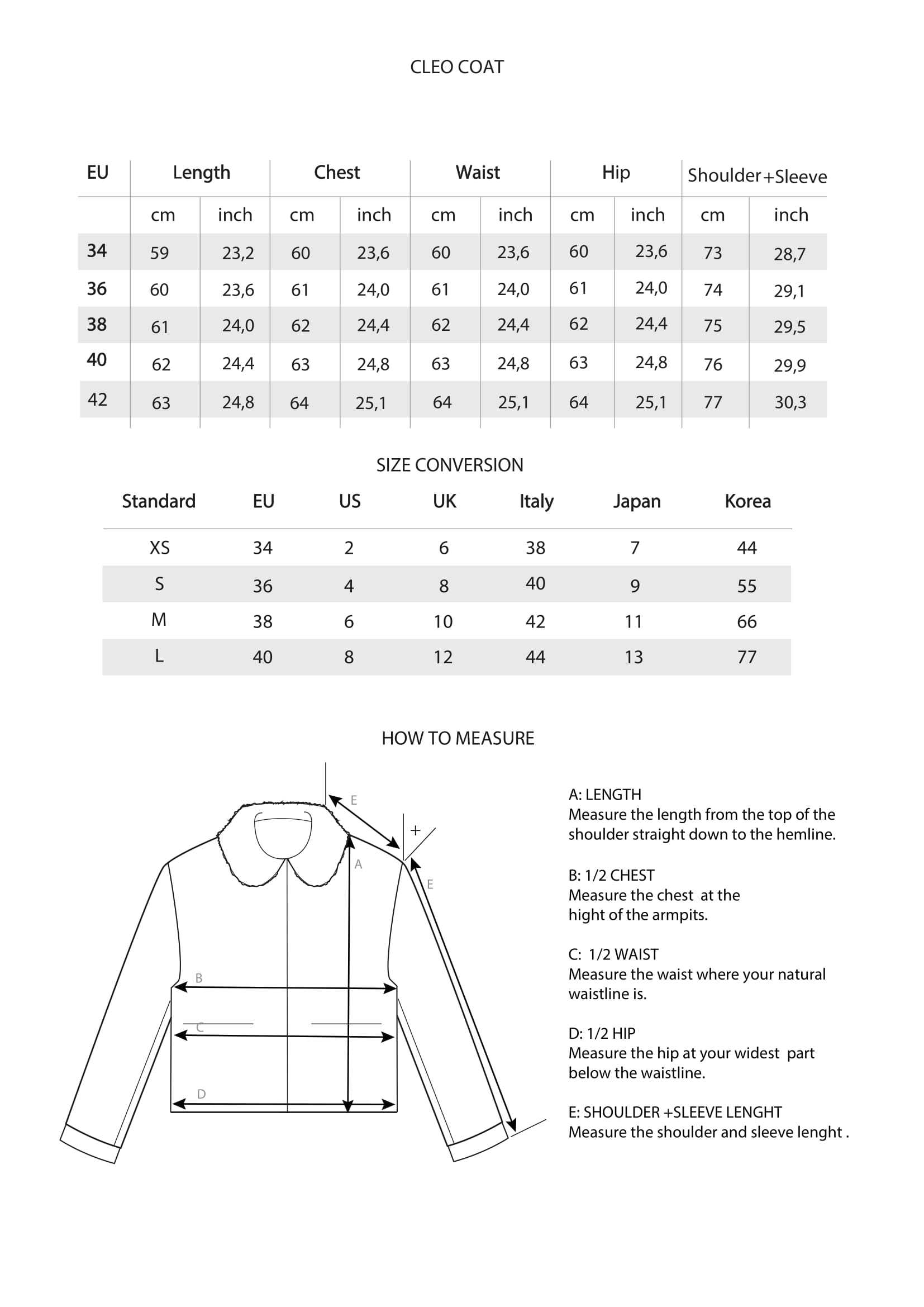 Susie Coat Reversible Ready-to-Ship · EU 34