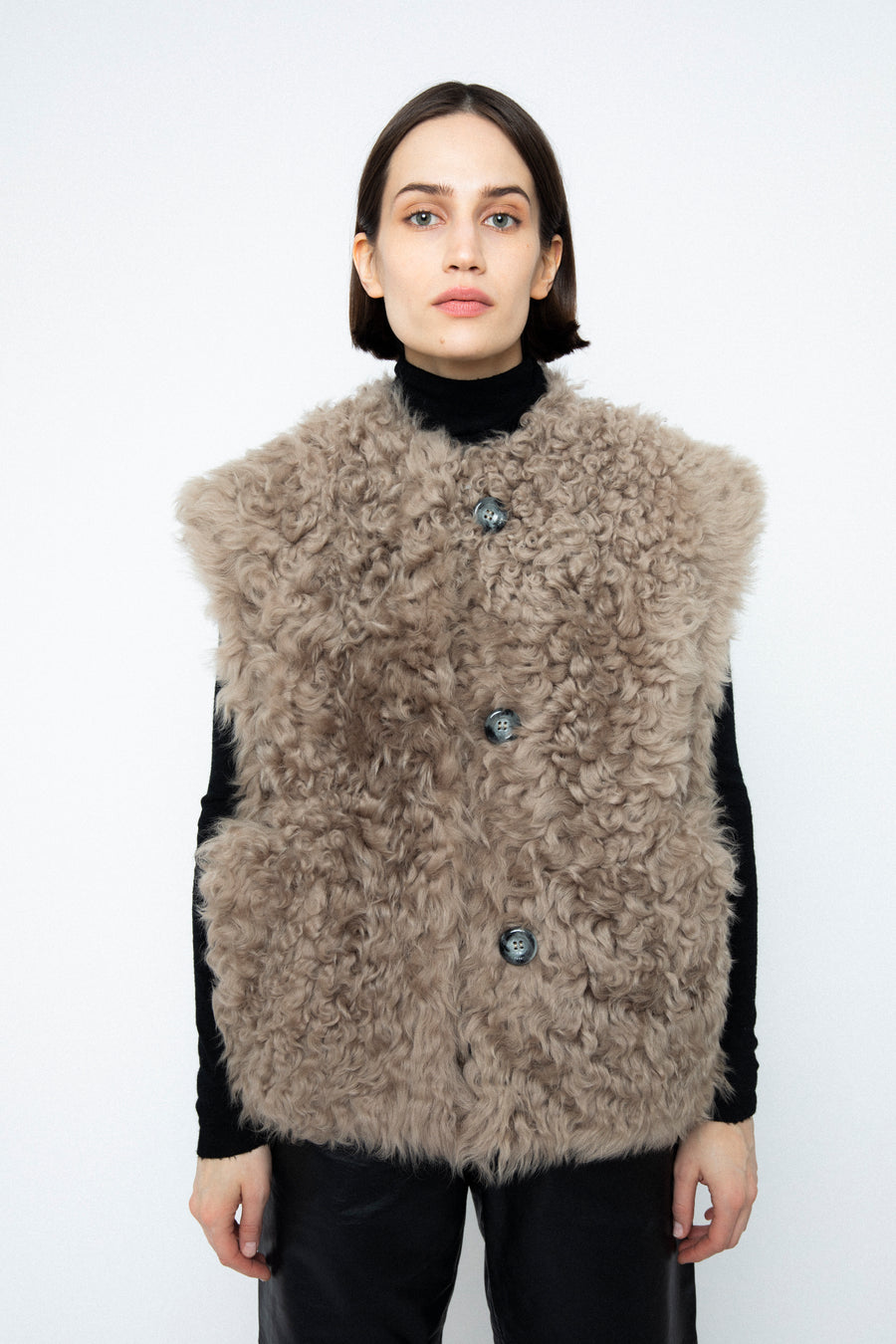 Eva Shearling Vest