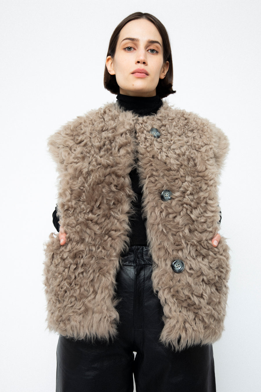 Eva Shearling Vest